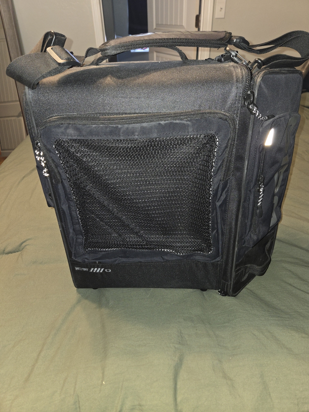 OGIO Black Locker Bag with UNS WorkReady Logo and Yellow Accent - Picture 2 of 5
